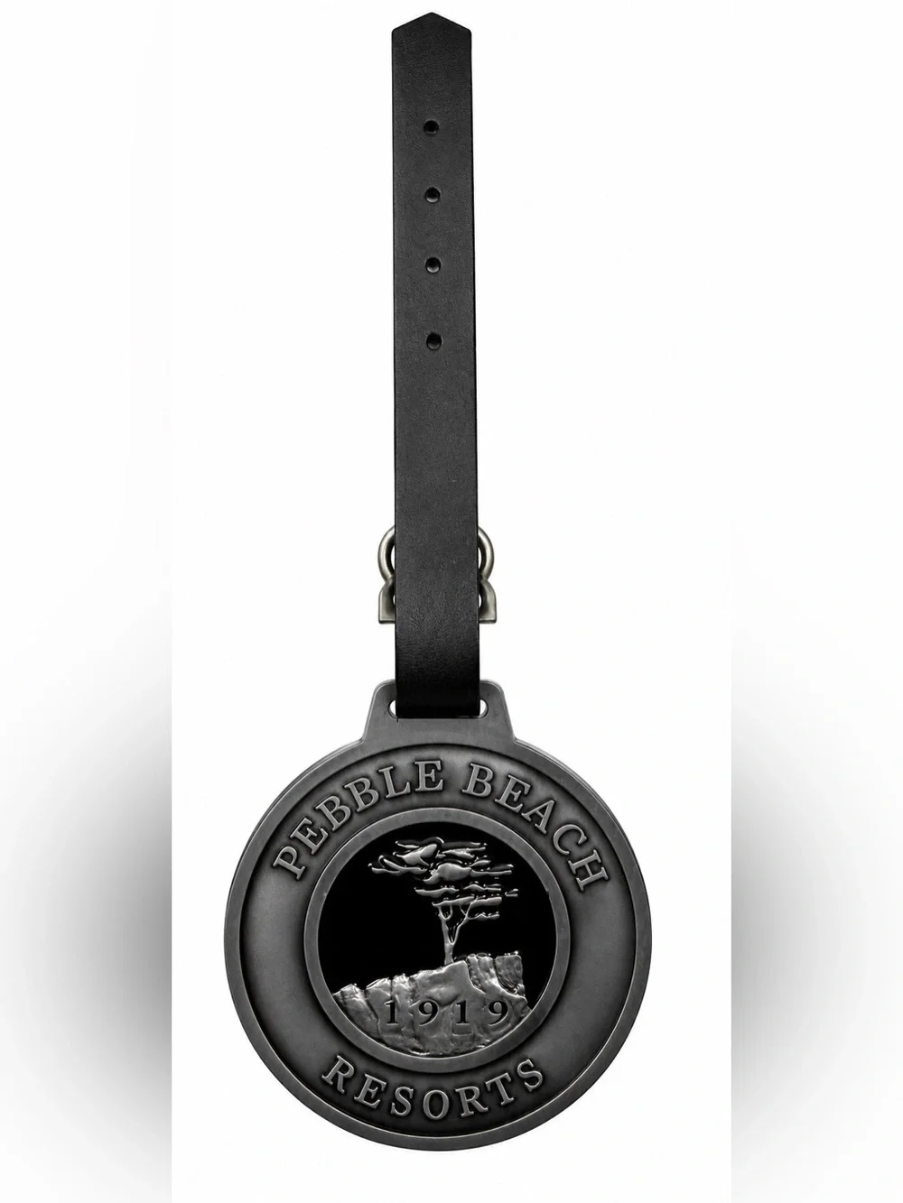 2019 U.S. Open Pebble Beach Golf Resorts Metal Luggage Tag Leather Strap